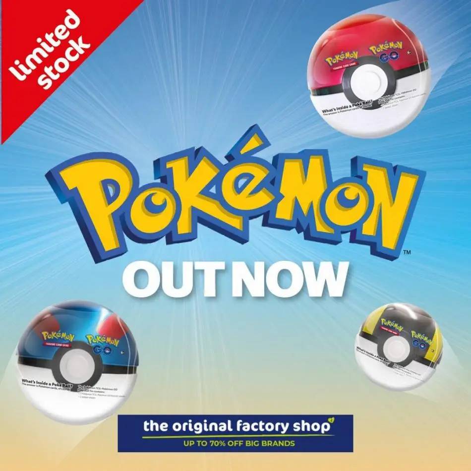 The Original Factory Shop Pokemon Out Now