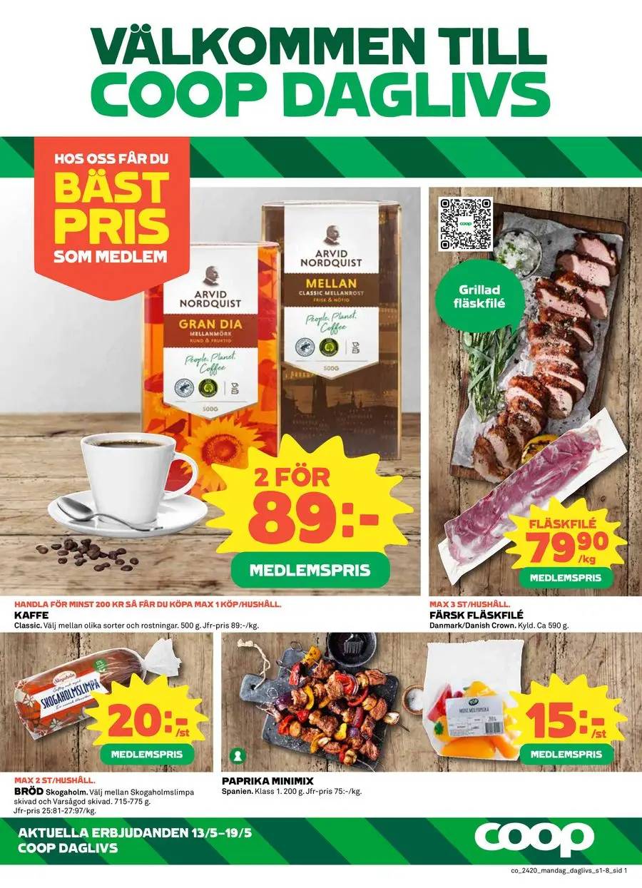 Coop Daglivs reklamblad