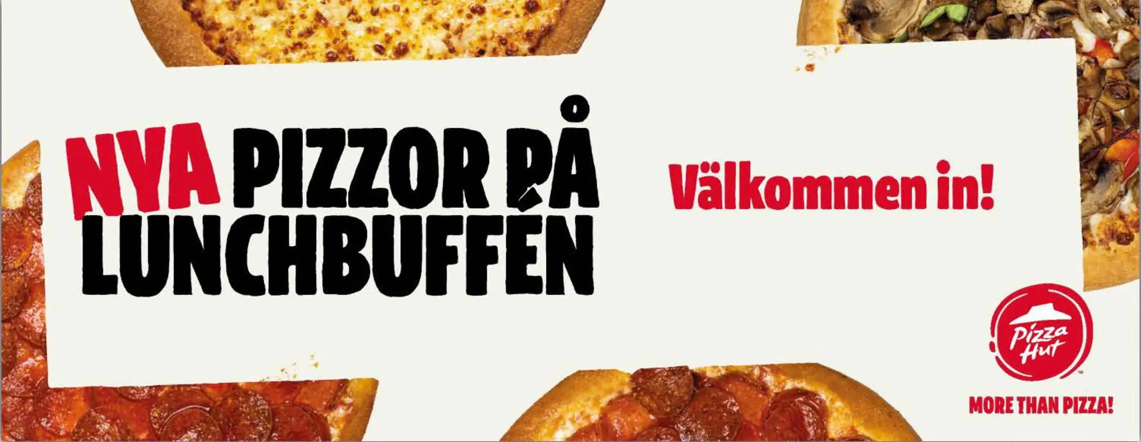 Nya pizzor på lunchbuffen !