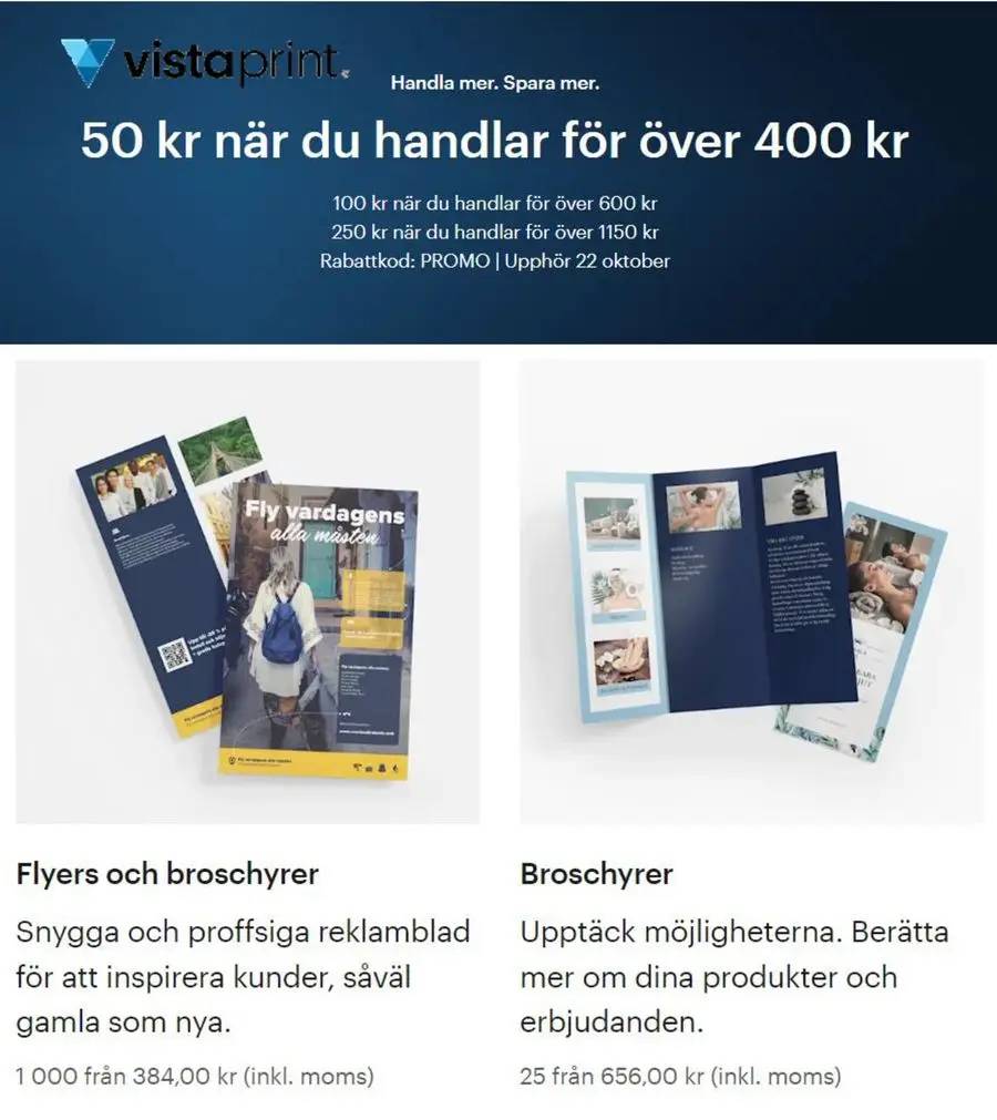 50 kr när du handlar för över 400 kr