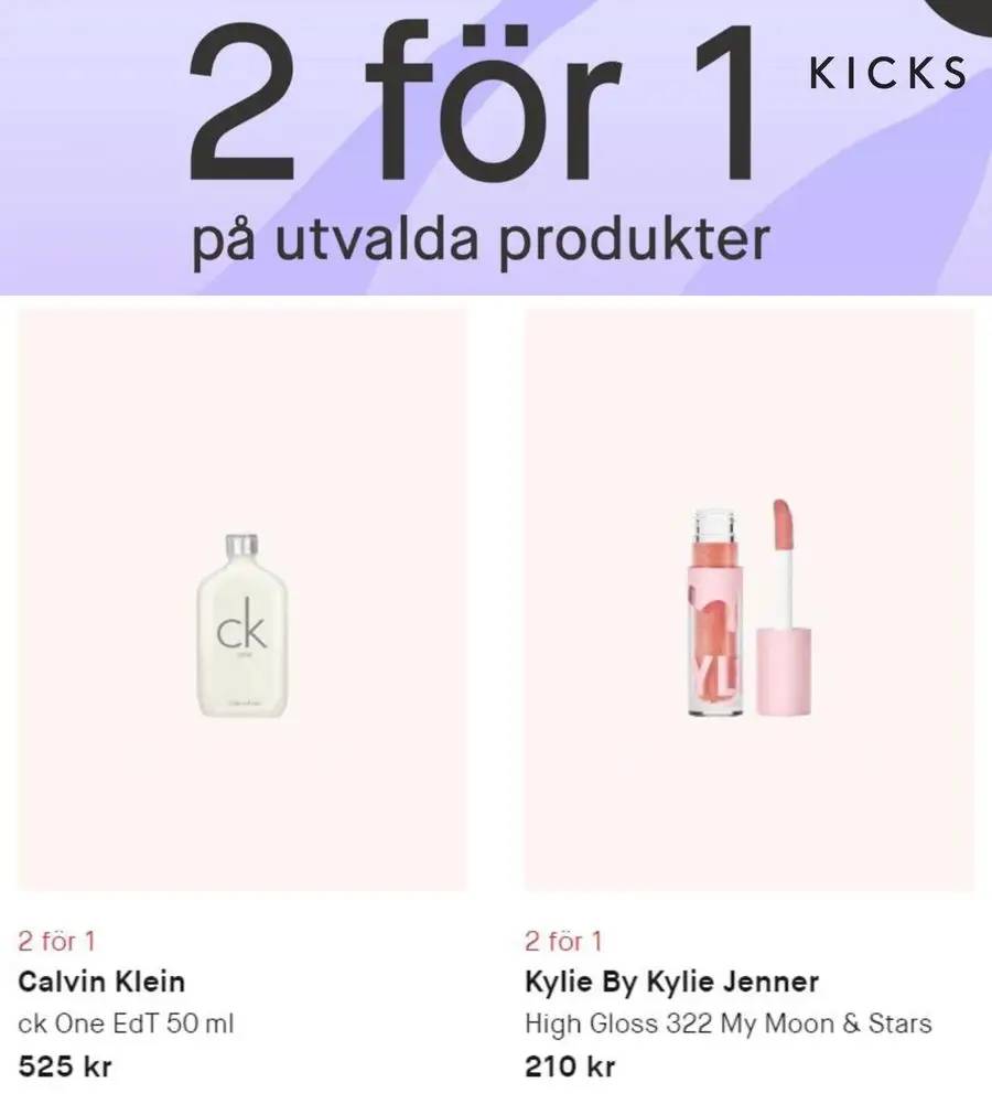 2 för 1 på utvalda produkter