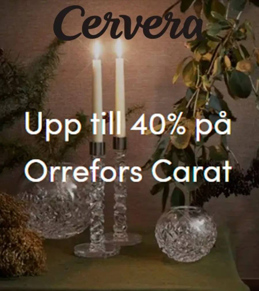 Upp till 40% på Orrefors Carat