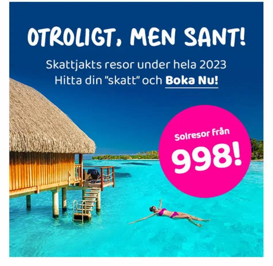 Skattjakt på resor – Res för 998!