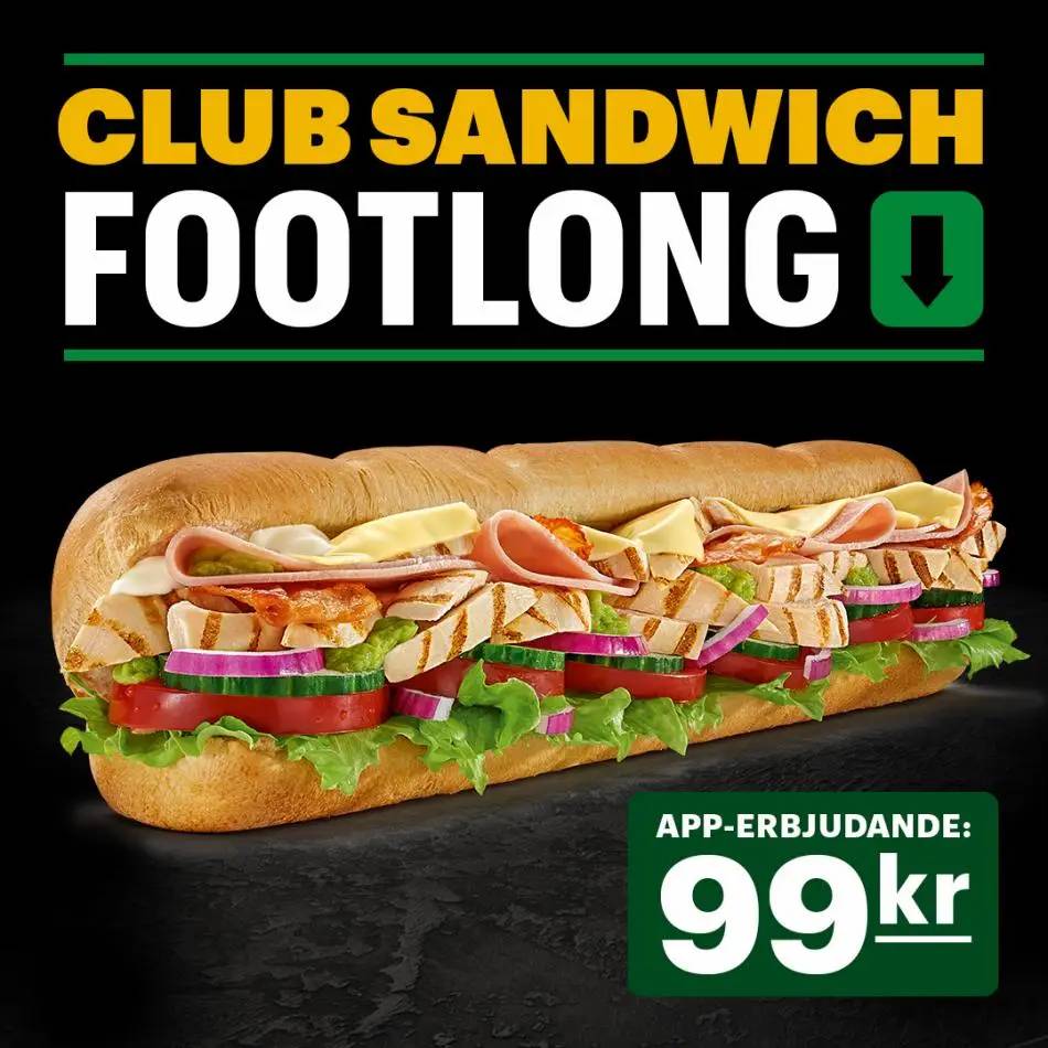 Subway Erbjudande Meny