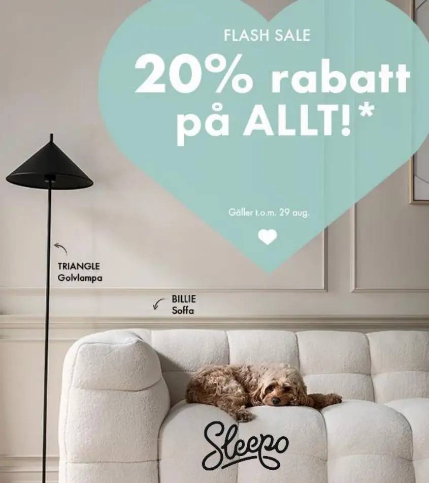 Dreamy interiors: 20-60% rabatt på ALLT!