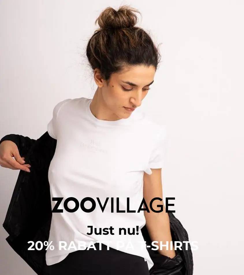 20% rabatt på t-shirts