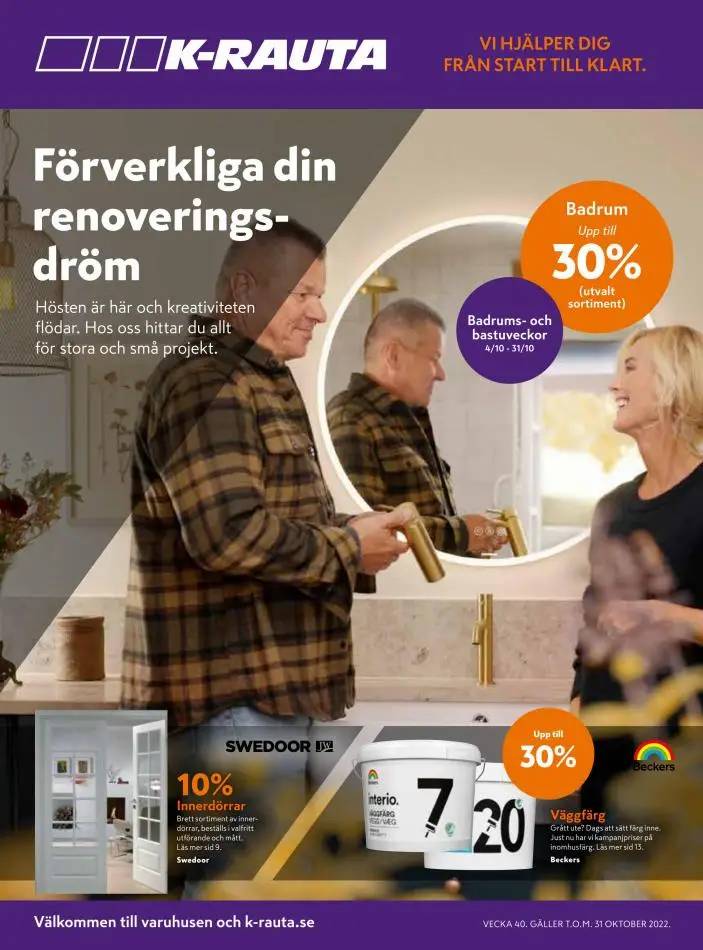 K-Rauta Tidning v.40 - Förverkliga din renoveringsdröm