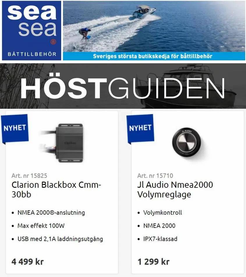 SeaSea Erbjudande Höstguiden