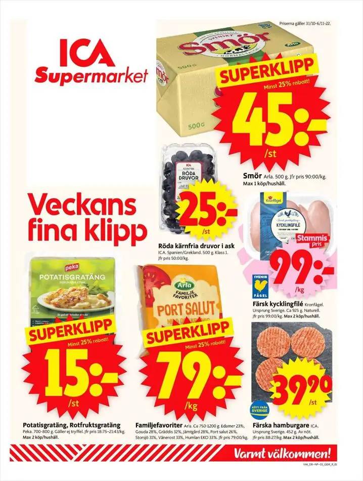 ICA Supermarket Erbjudanden