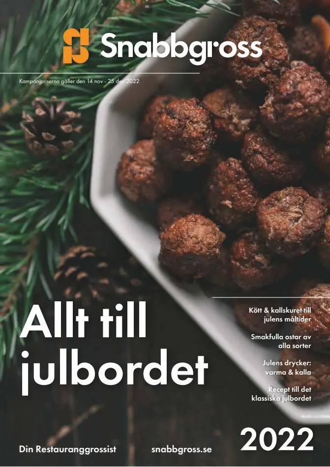 Snabbgross Erbjudande Allt till Julbordet 2022