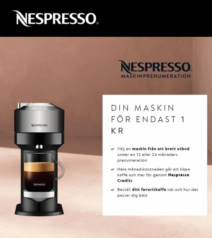 Nespresso Erbjudande Kampanjer