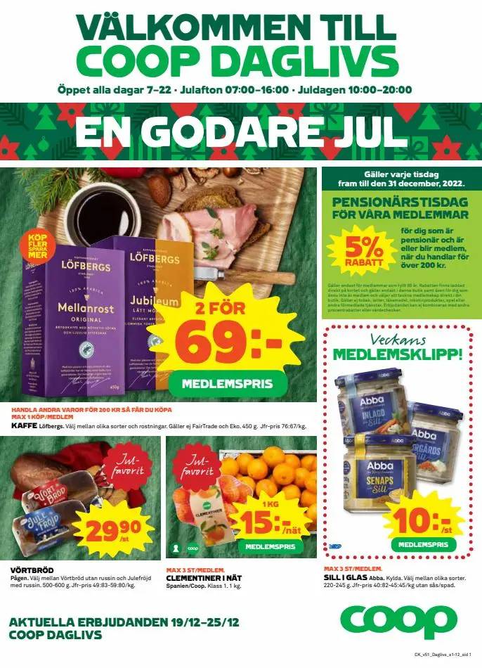 Coop Daglivs reklamblad