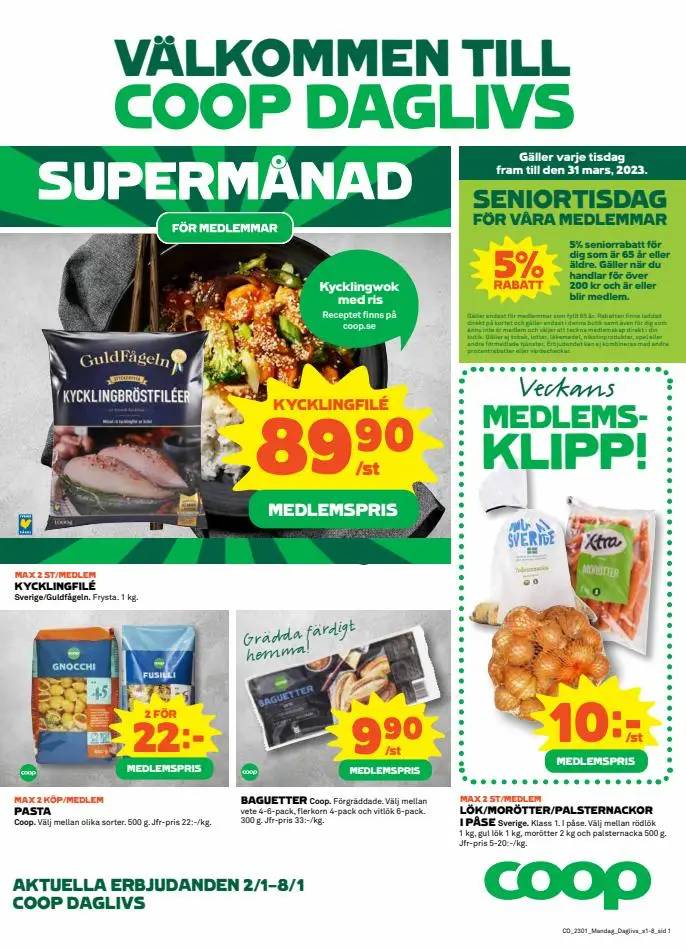 Coop Daglivs reklamblad