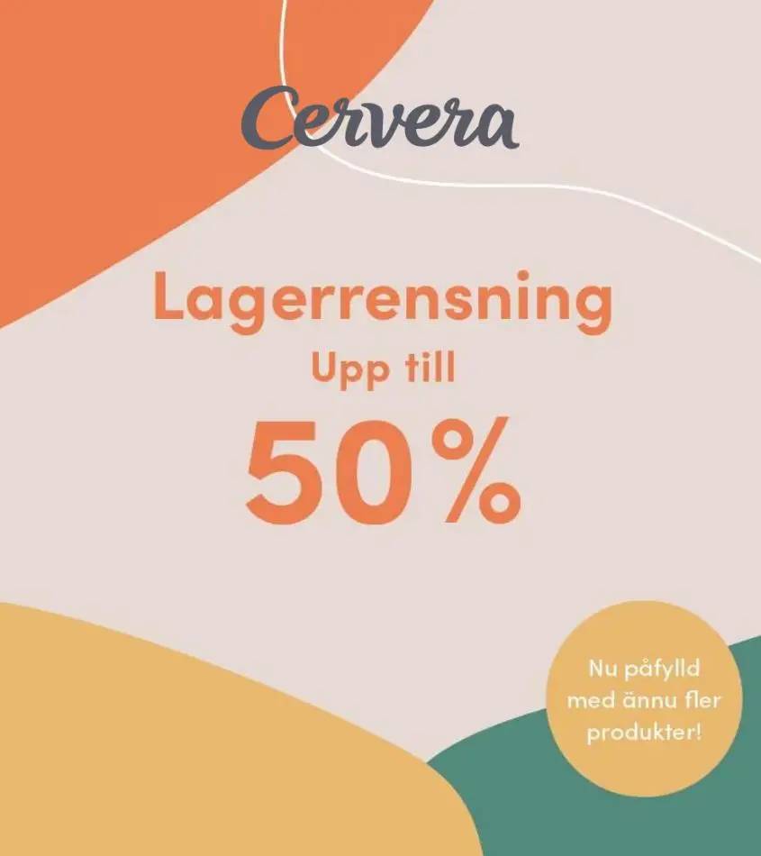 Lagerrensning - upp till 50% rabatt!