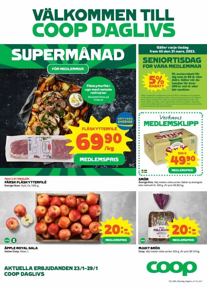 Coop Daglivs reklamblad