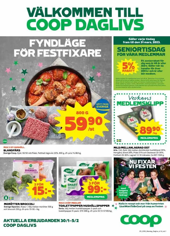 Coop Daglivs reklamblad