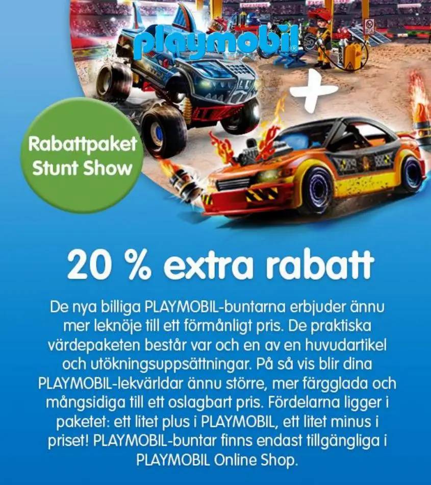 20 % extra rabatt på buntar