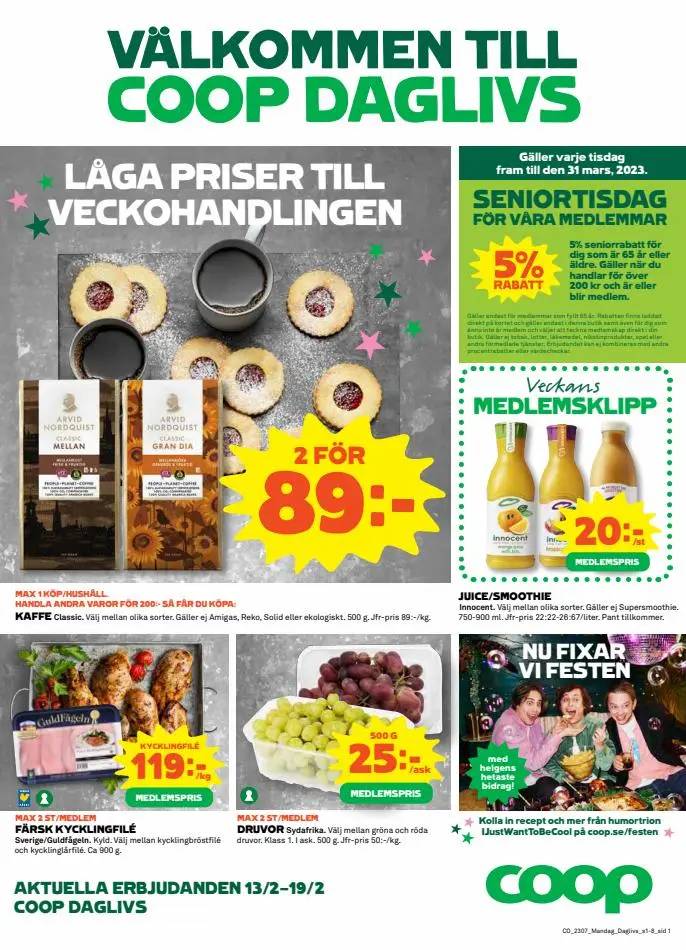 Coop Daglivs reklamblad