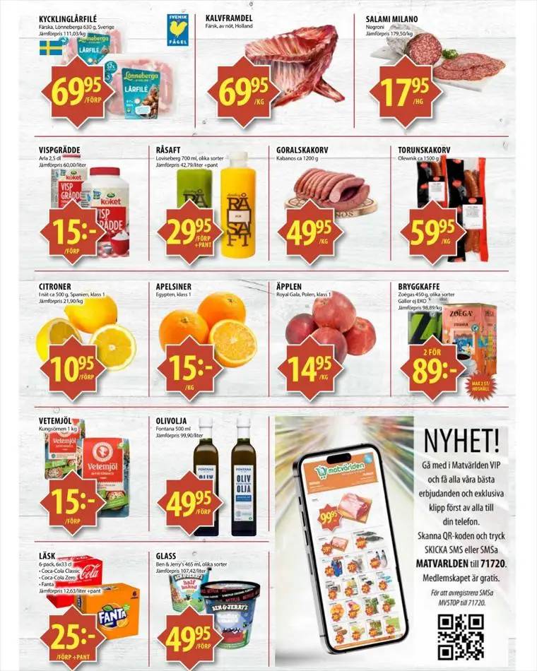 Matvärlden reklamblad