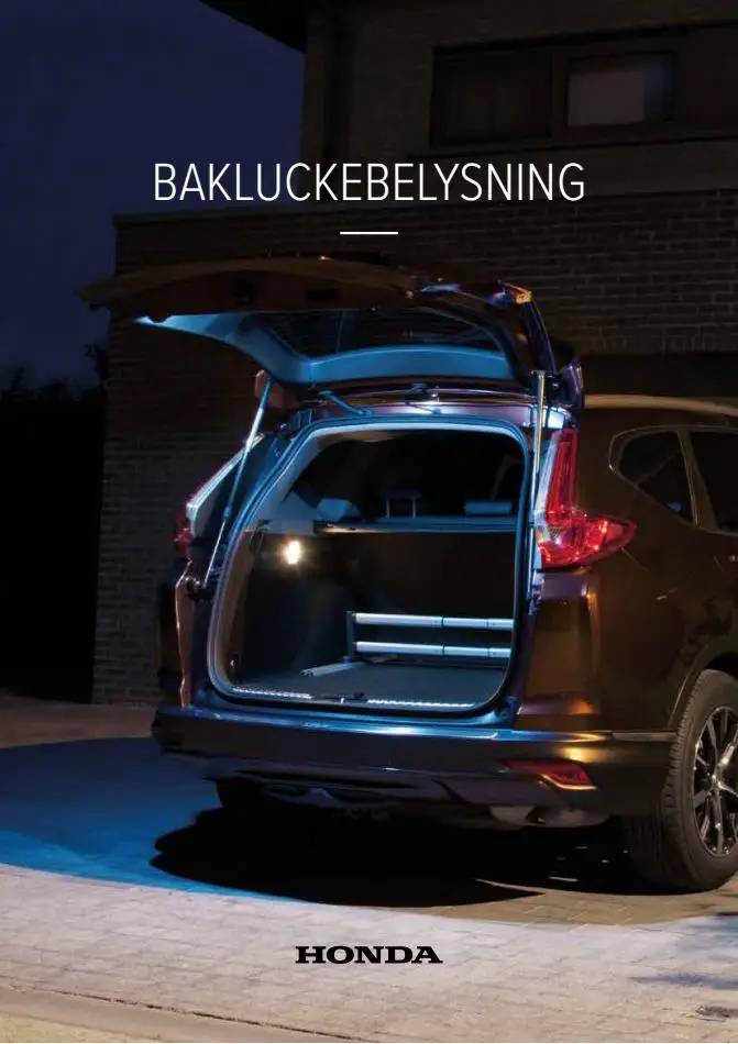 Honda CR-V HYBRID BAKLUCKEBELYSNING