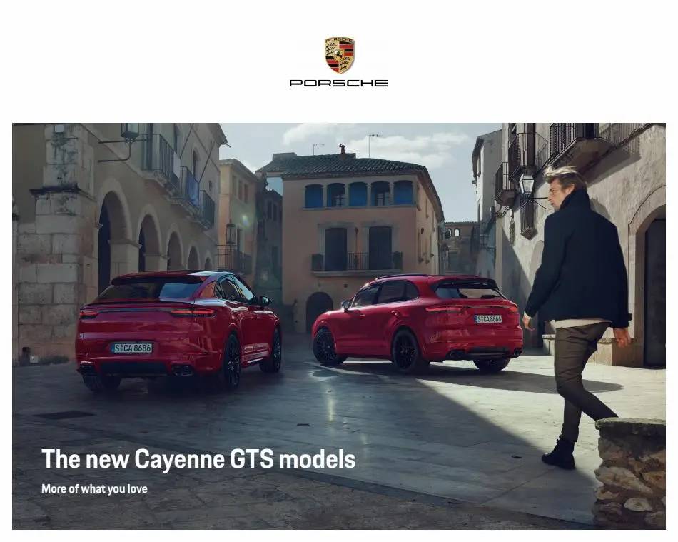 The new Cayenne GTS models