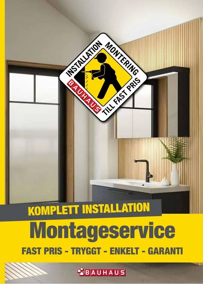 Bauhaus Erbjudande Montageservicekatalog