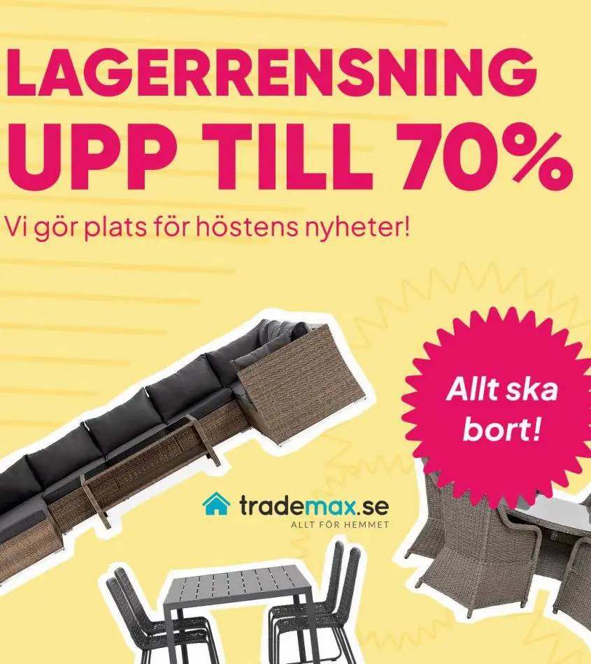 Kampanj på utemöbler