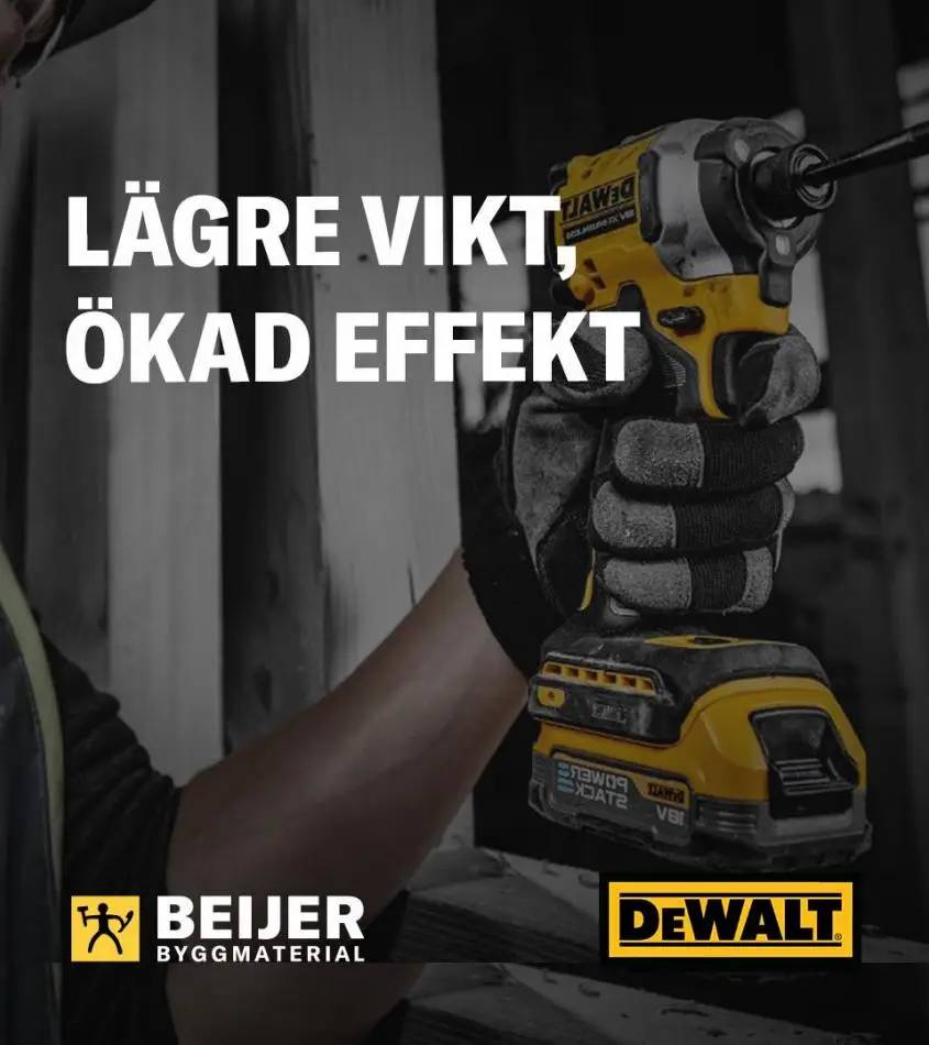 Beijer Erbjudande Aktuell Kampanj Dewalt