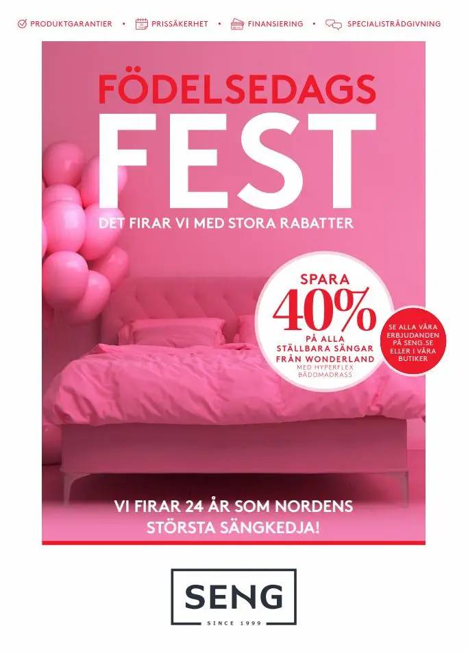 Seng Erbjudande Födelsedags Fest