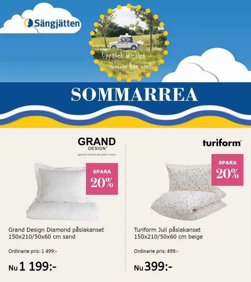 Sängjätten Erbjudande Sommarrea