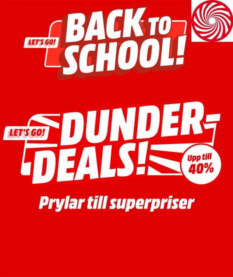 Dunder deals upp till 40%