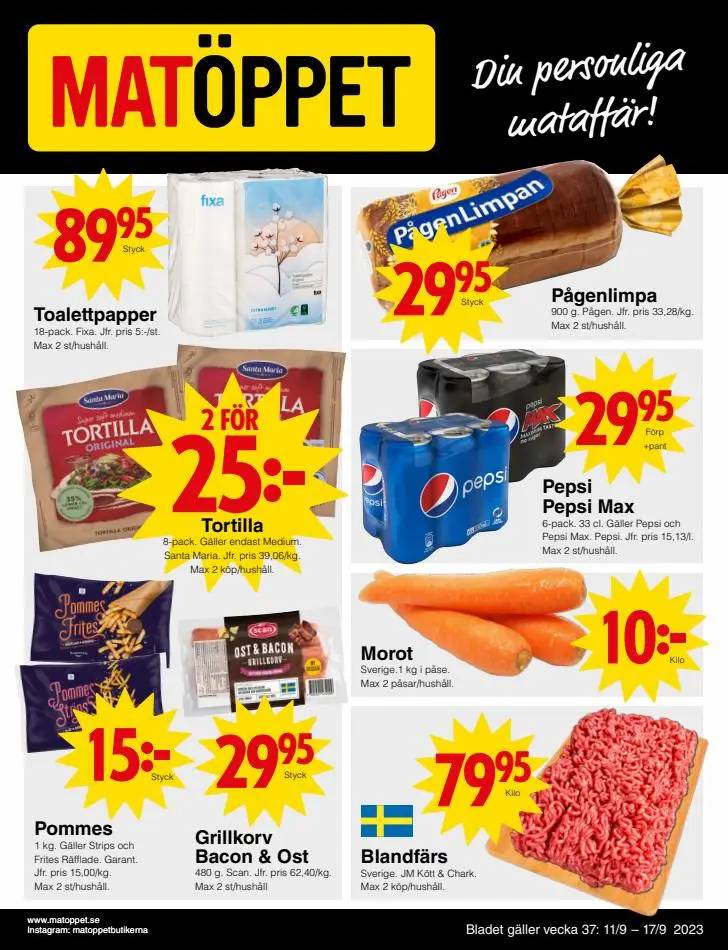 MatÃ¶ppet reklamblad