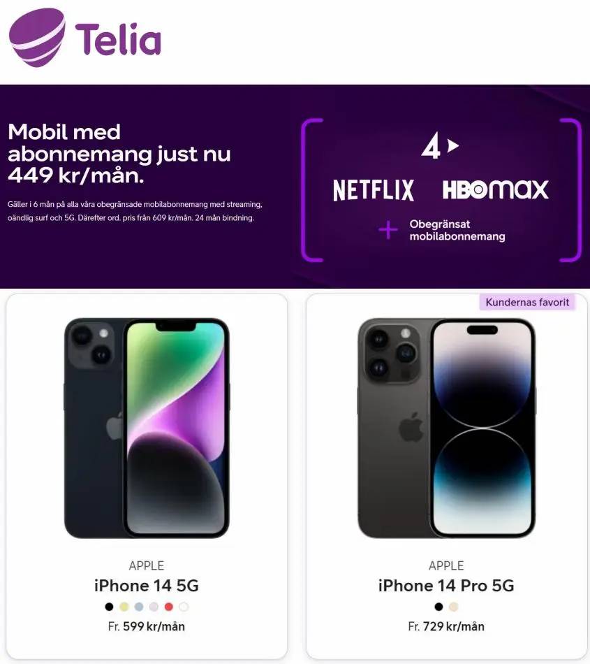 Telia Erbjudande Kampanjer