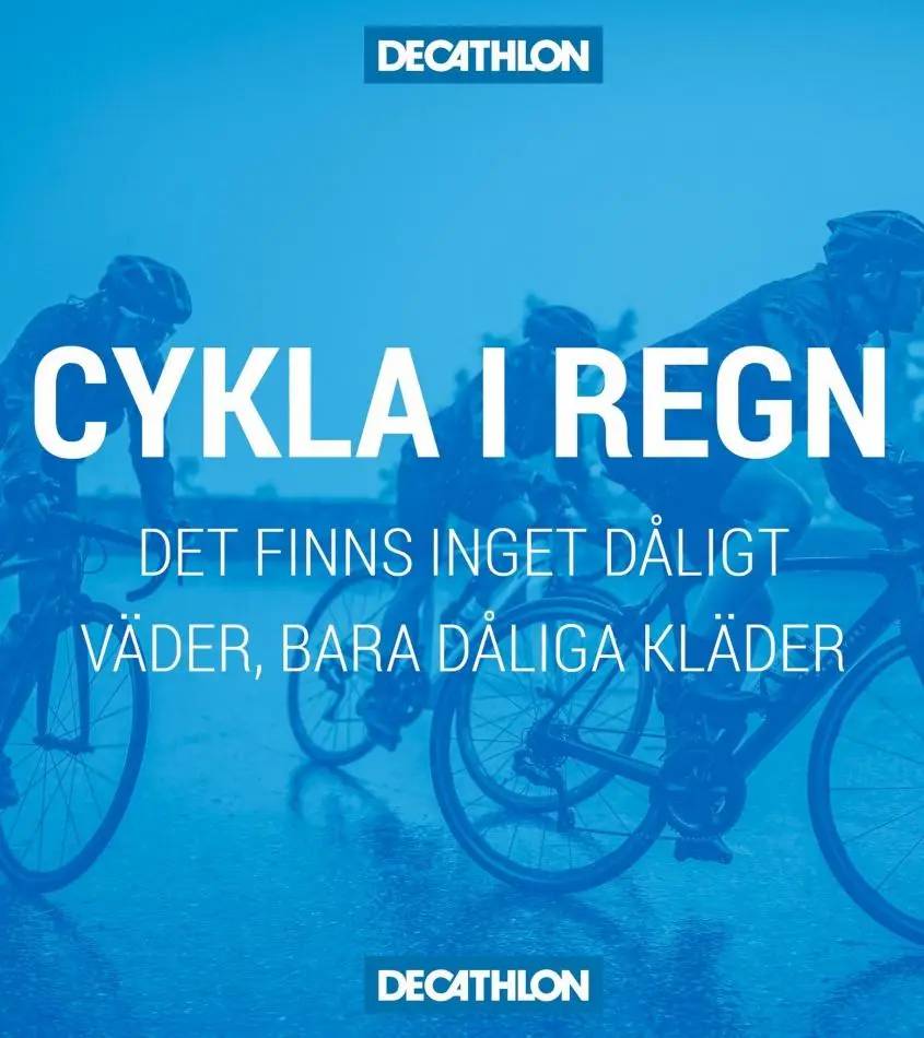 Cykla i regn