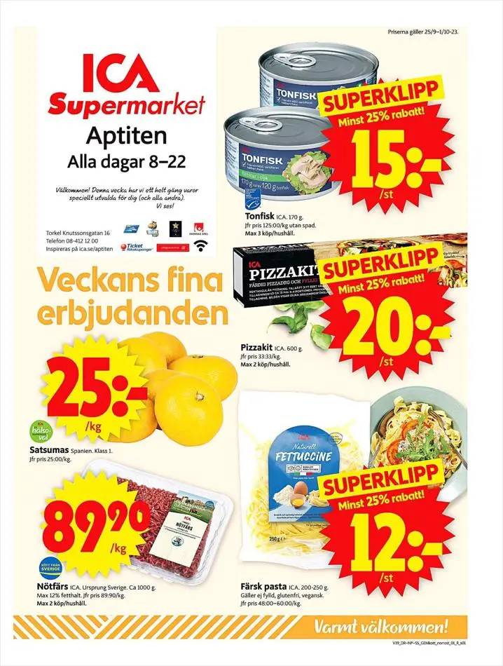 ICA Supermarket Erbjudanden