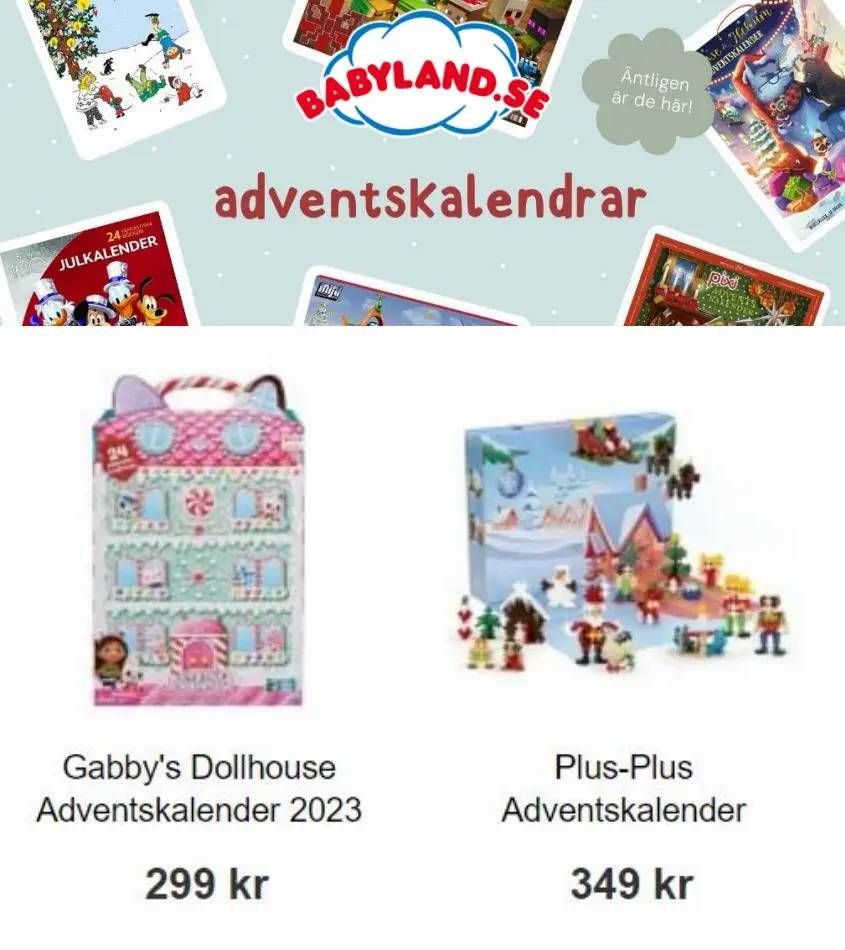 Babyland Adventskalendrar