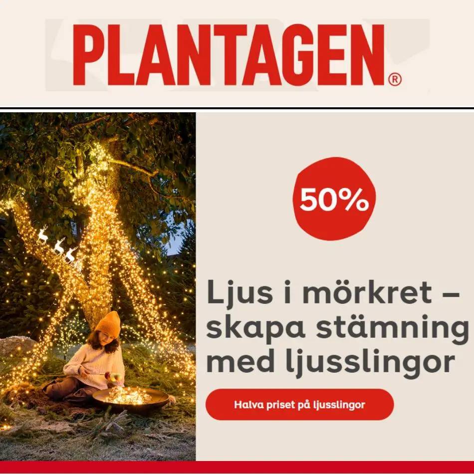 Plantagen Ljusslingor