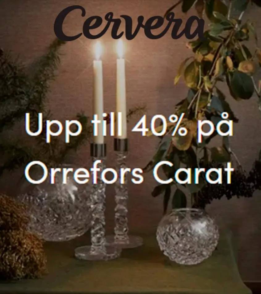 Upp till 40% på Orrefors Carat