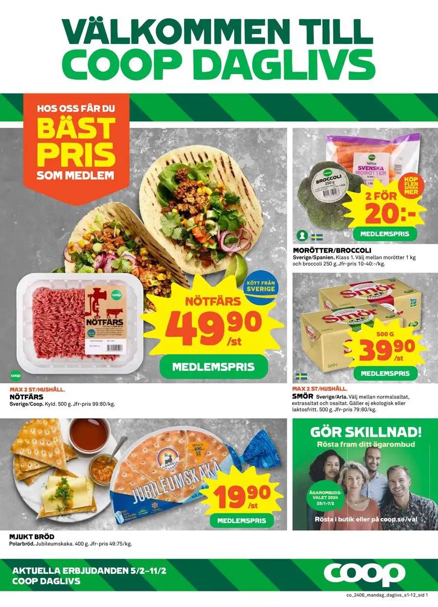 Coop Daglivs reklamblad