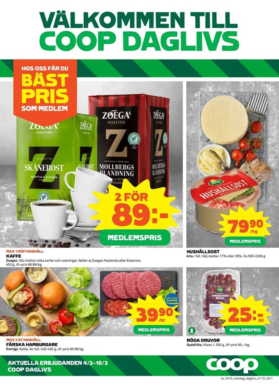 Coop Daglivs reklamblad !